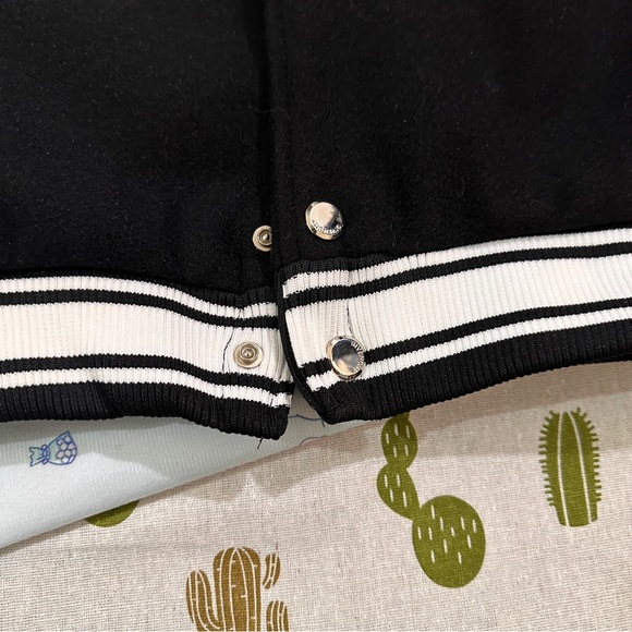 Givenchy Black And White Color-Blocked Baseball Jacket - Picture 8 of 9